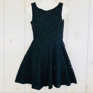 Black Sequined Sparkly Sleeveless Fit & Flare Occasion Dress